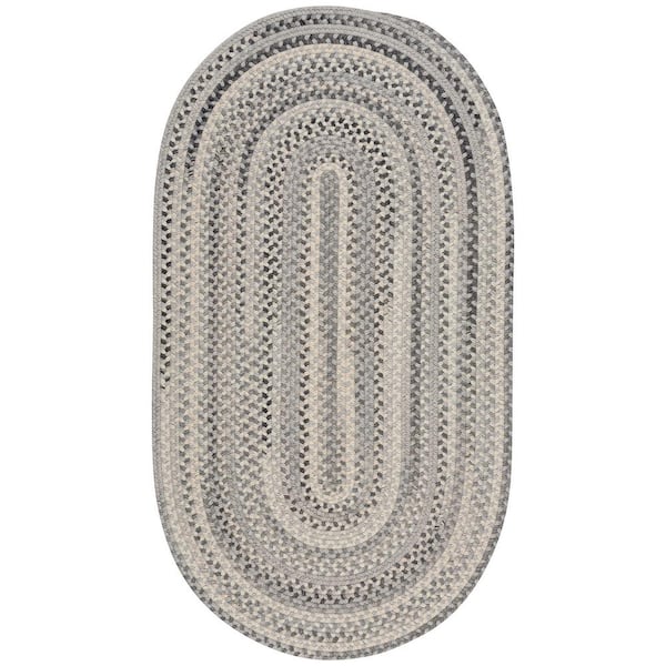 Capel Tooele Grey 2 ft. x 4 ft. Oval Area Rug