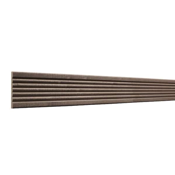 Prestained Gray 1/2 in. x 3 in. x 84 in. Wood Beaded Casing Moulding
