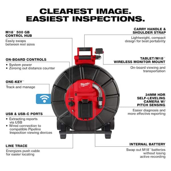 Milwaukee M18 18-Volt Lithium-Ion Cordless 325 ft. Stiff Modular 