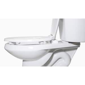 HL800STS ADA Compliant 2 in. Raised Elongated Closed Front with Cover Toilet Seat in White