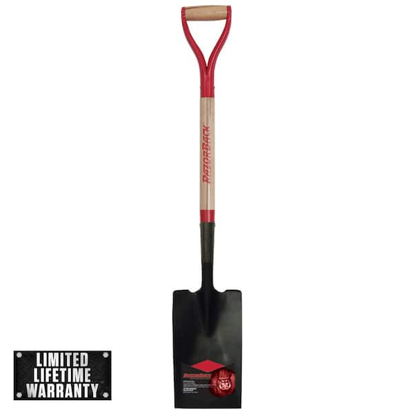 Razor-Back 28 in. Wood D-Handle Border Spade