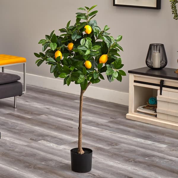Nearly Natural 4 ft. Artificial Lemon Tree