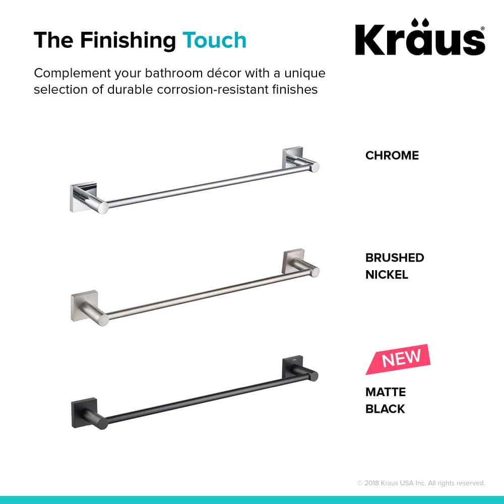 Ventus 18" Brushed Nickel Wall Mounted Towel Bar