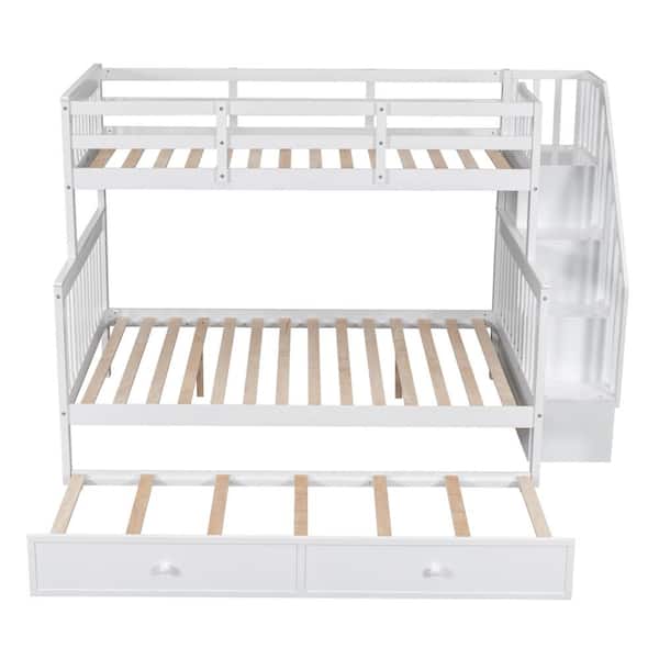 Harper & Bright Designs Detachable Style White Twin over
