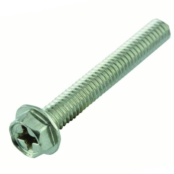 Everbilt #10-32 x 1-1/2 in. Stainless Steel Phillips Hex Machine Screw  (3-Pack) 818711 The Home Depot