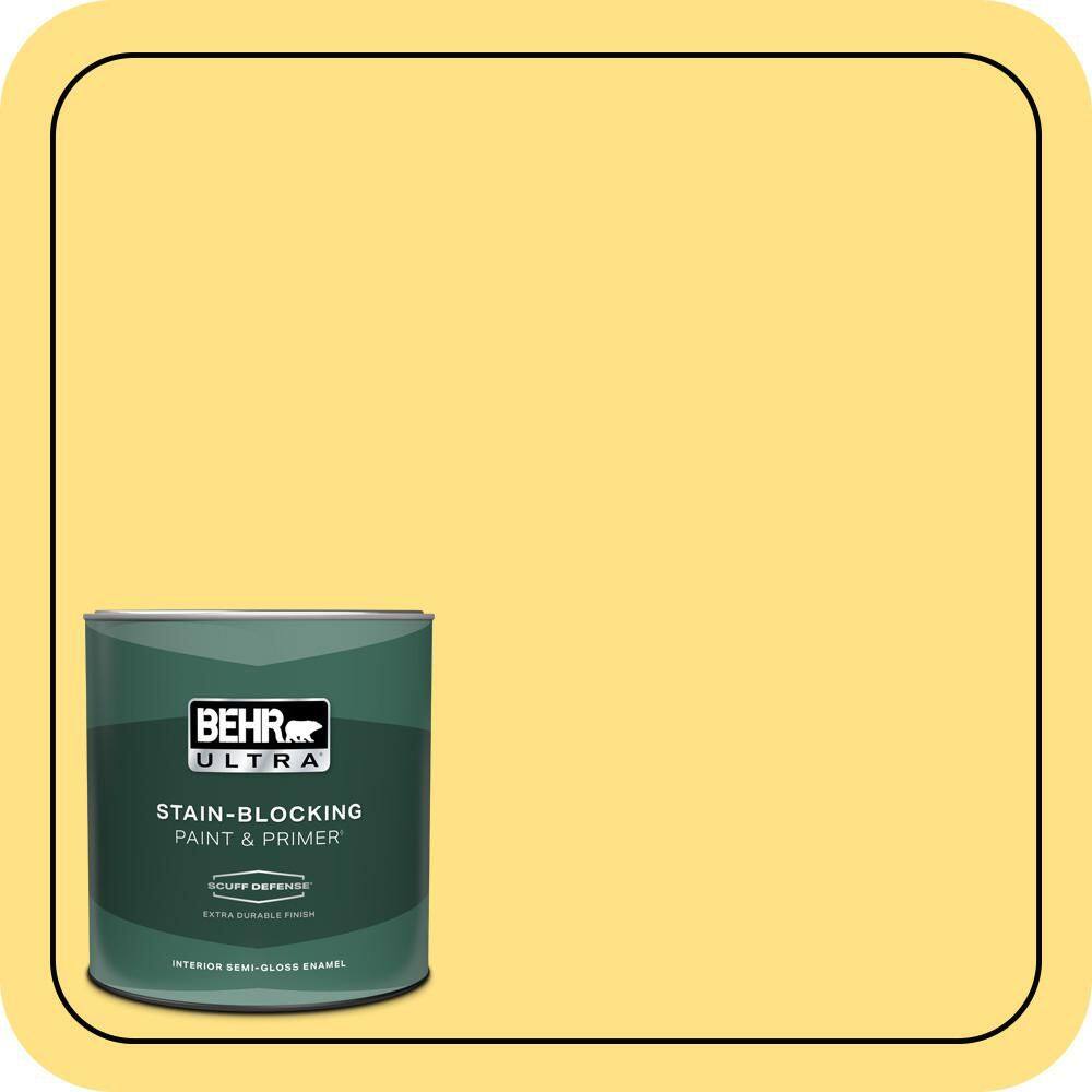 1 qt. #360B-4 Sweet Chamomile Extra Durable Semi-Gloss Enamel Interior Paint & Primer price history on PriceWatchPro
