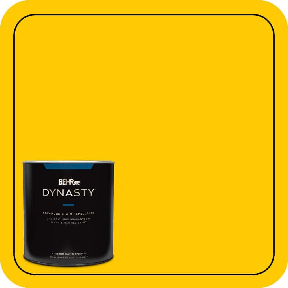 1 qt. #370B-7 Yellow Flash Satin Enamel Interior Stain-Blocking Paint & Primer price history on PriceWatchPro