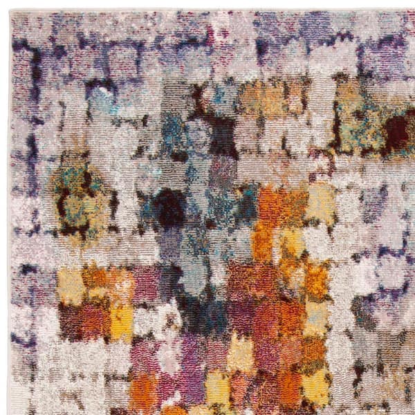 SAFAVIEH Aria Cream/Rust 8 ft. x 10 ft. Abstract Area Rug ARA168A 