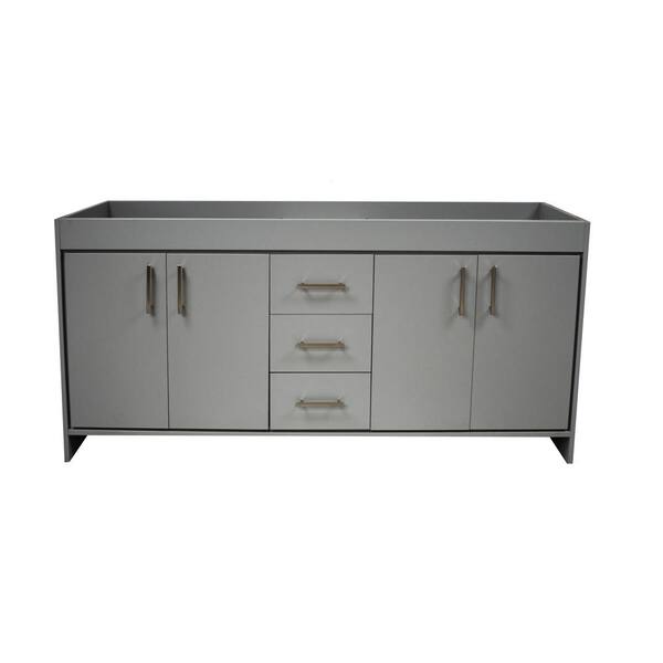 VOLPA USA AMERICAN CRAFTED VANITIES Capri 60 in. W x 21 in. D Bathroom Vanity Cabinet Only in Gray