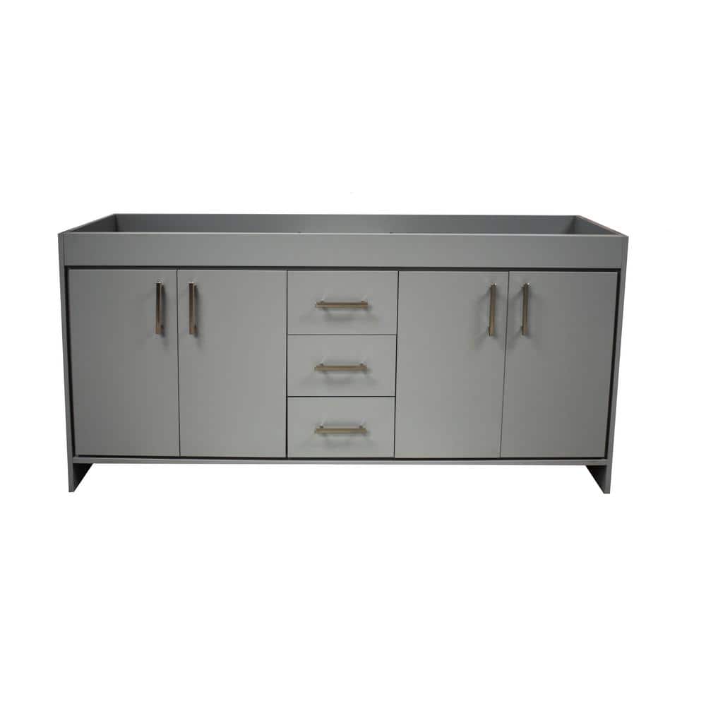 Capri 72 in. W x 21 in. D Bathroom Vanity Cabinet Only in Gray