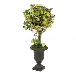 26 in. Flowers and Eggs Ball Topiary