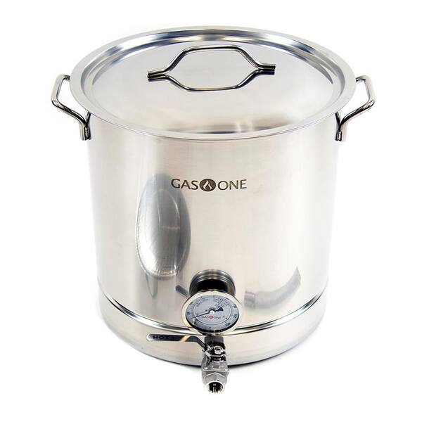 Gas One Brew Kettle 64 qt. Stainless Steel Stock Pot BS64