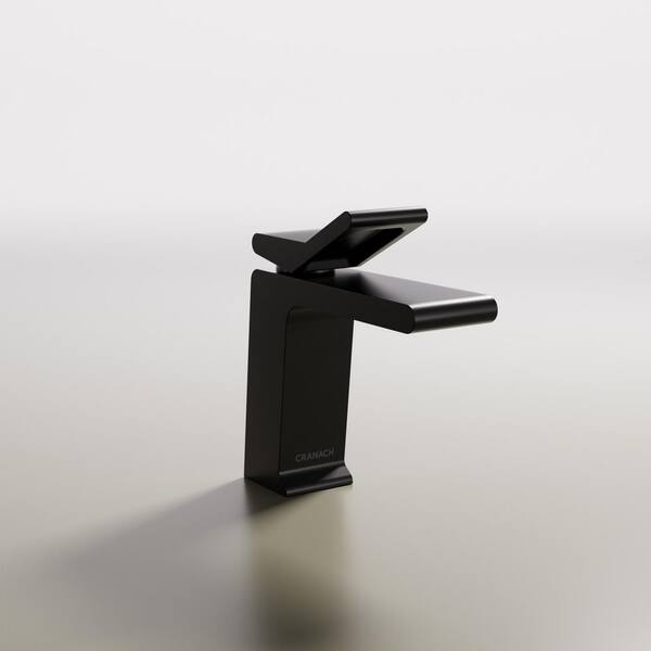 FARNE Single-Hole Single-Handle Bathroom Faucet in Matte Black