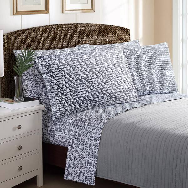 Unbranded 6-Piece Printed Rope Stripe Full Sheet Sets