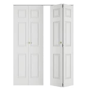 SOCBAZZAR 64 in. x 78.4 in. 3-Panel Hollow Core White Primed