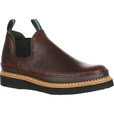 Men's Giant Wedge Romeo Work Shoe - Soft Toe - Brown Size 10.5(W)