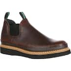 Men's Romeo Non Waterproof 4 Inch Work Boots - Soft Toe - Soggy Brown Size 11(M)
