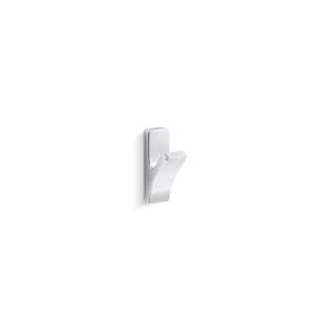 Uniform Single Hook Robe Hook in Polished Chrome