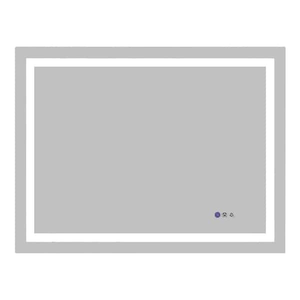 47.25 in. W x 35.5 in. H Rectangle Framless Mirror Wall Mirror Bathroom Vanity Mirror