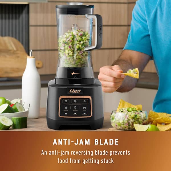 Oster 64 oz. 8-Speed Black Blender with Auto Programs 2208694