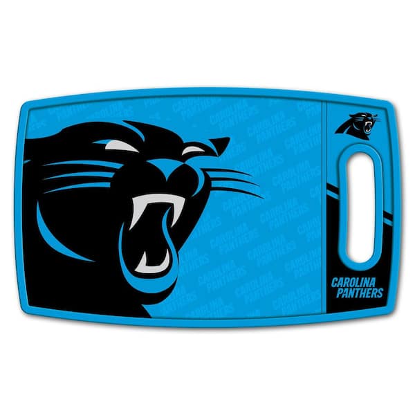 YouTheFan NFL Carolina Panthers Logo Series Cutting Board 9 in. x 0.5 in. - Rectangle- Manufactured Wood and Polypropylene