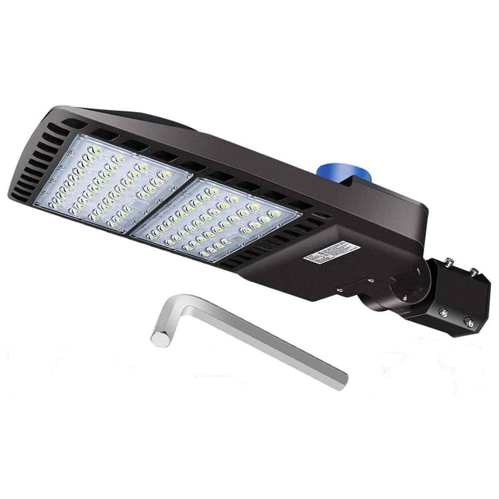200W 26000 Lumen 5000K LED Shoebox Parking Lot Work Light Photocell Enabled Dusk to Dawn for Stadium Sport Garage price history on PriceWatchPro