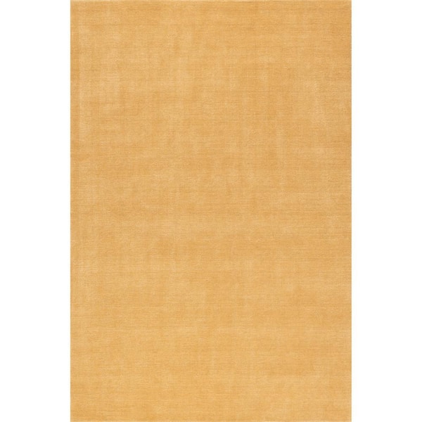 Arrel Speckled Wool-Blend Golden Butter 8 ft. x 10 ft. Indoor/Outdoor Patio Rug