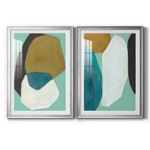 Boulder I by Wexford Homes 2-Pieces Framed Abstract Paper Art Print 22.5 in. x 30.5 in.