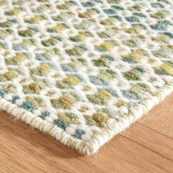 Poppy Handwoven Wool Moss 8 ft. x 10 ft. Indoor Area Rug