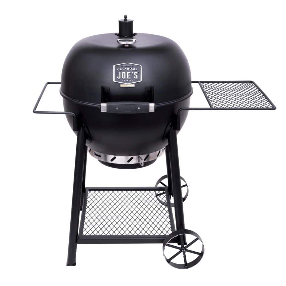 OKLAHOMA JOE'S Blackjack 21.5 in. Heavy-Duty Kettle Charcoal Grill with 382 sq. in. Cooking Area in Black 21302141