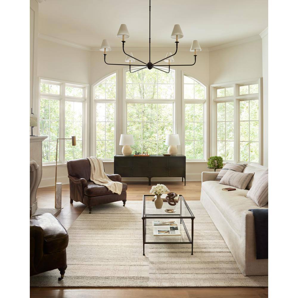 Natural Sage Hand-Tufted Wool Rectangular Accent Rug