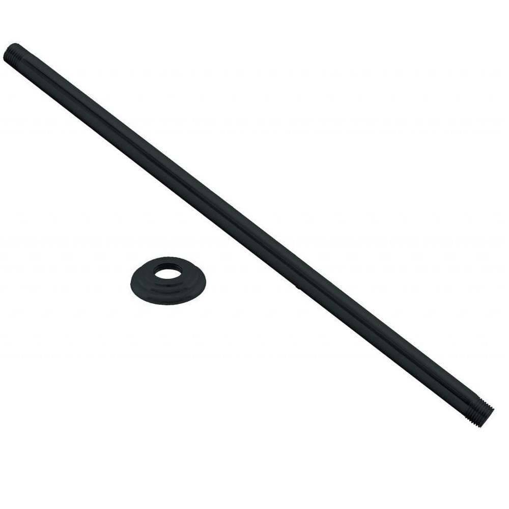 1/2 in. IPS x 36 in. Round Ceiling Mount Shower Arm with Flange, Matte Black price history on PriceWatchPro