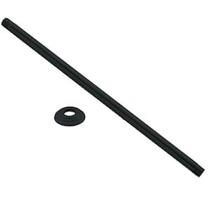 1/2 in. IPS x 36 in. Round Ceiling Mount Shower Arm with Flange, Matte Black
