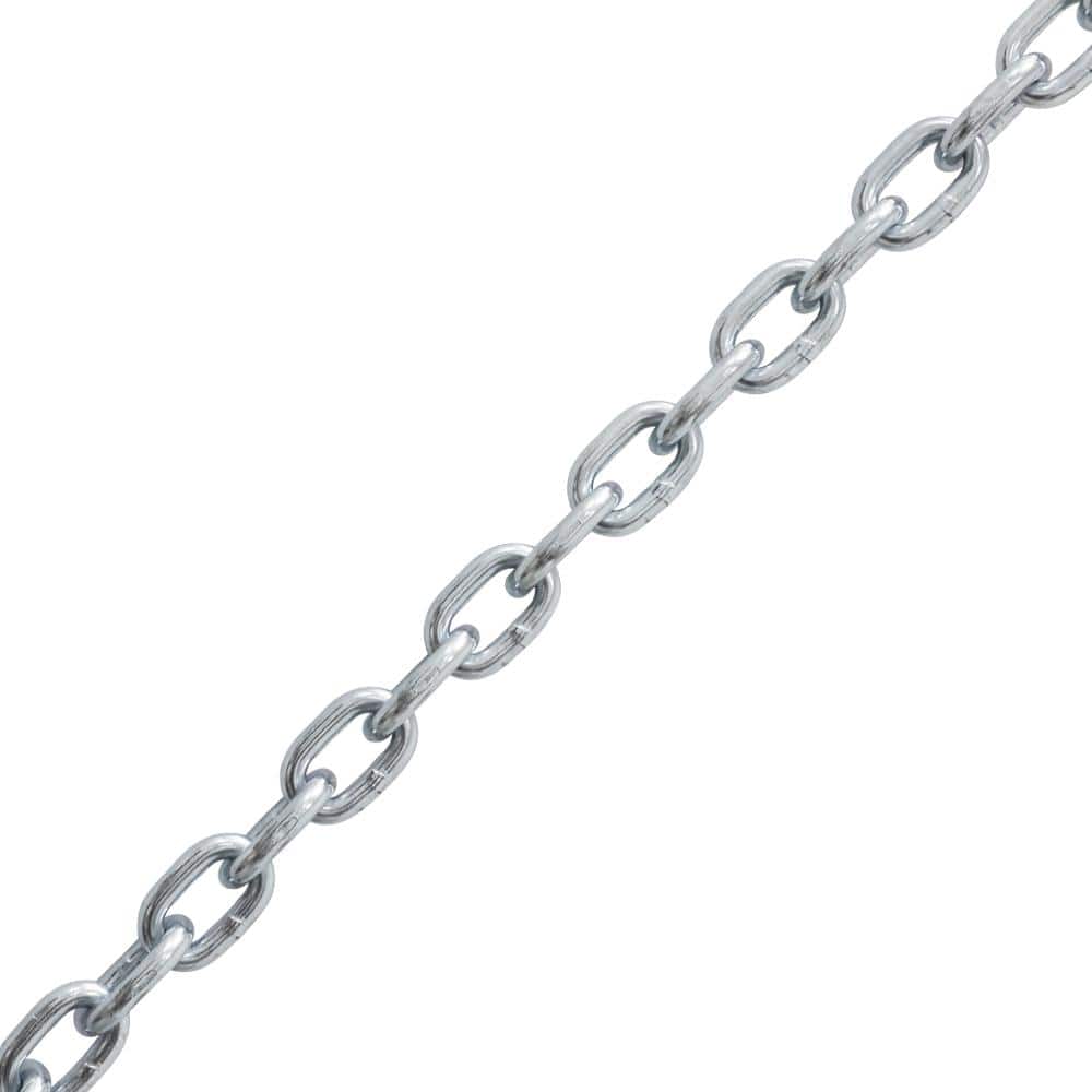 KingChain 1/4 in. x 25 ft. Grade 30 Proof Coil Chain Galvanized Heavy-Duty  Carry Bag 559881 - The Home Depot