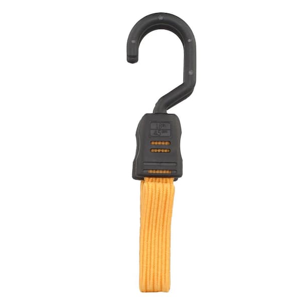 HDX 6 in - 48 in x 9mm Bungee Cord with Adjustable Hook, 1 pk  JBS6-48ADJHKBG - The Home Depot