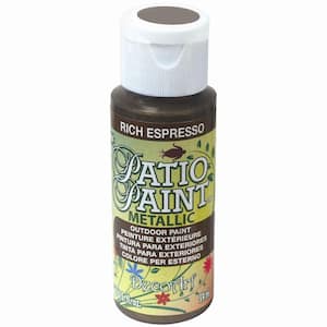 2 oz. Patio Rich Espresso Metallic Acrylic Paint