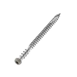 #10 x 2-1/2 in. Stainless Steel Star Drive Flat Undercut Composite Deck Screw in Westminster Gray (100-Pack)