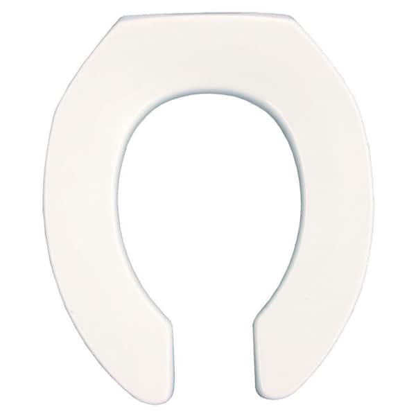 BEMIS Round Open Front Toilet Seat in White