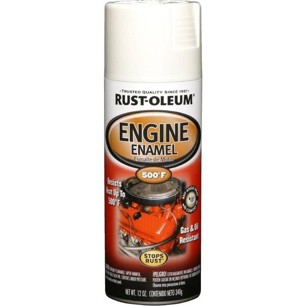 Rust-Oleum Automotive 12 oz. 500 Degree Universal White Engine Enamel Spray Paint (6-Pack)