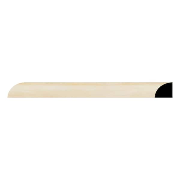 Ekena Millwork WM106 0.69 in. D x 0.69 in. W x 96 in. L Wood (Pine) Quarter Round