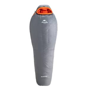 82.68 in. Mummy Down Camping Sleeping Bag in Champagne