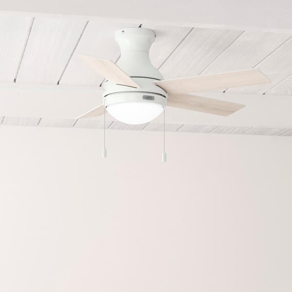 Aren 44 in. Indoor Fresh White Ceiling Fan with Light Kit