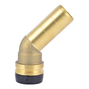 1-1/4 in. Push-to-Connect Brass 45-Degree Street Elbow Fitting