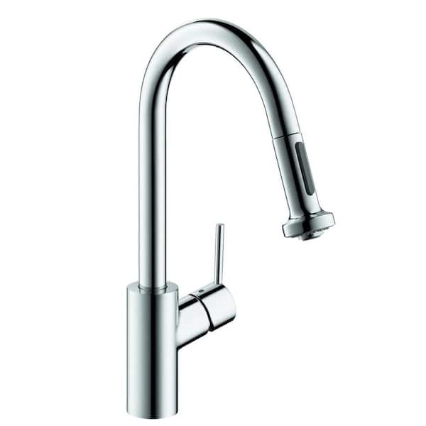 Hansgrohe Talis S² Single-Handle Pull Down Sprayer Kitchen Faucet with ...