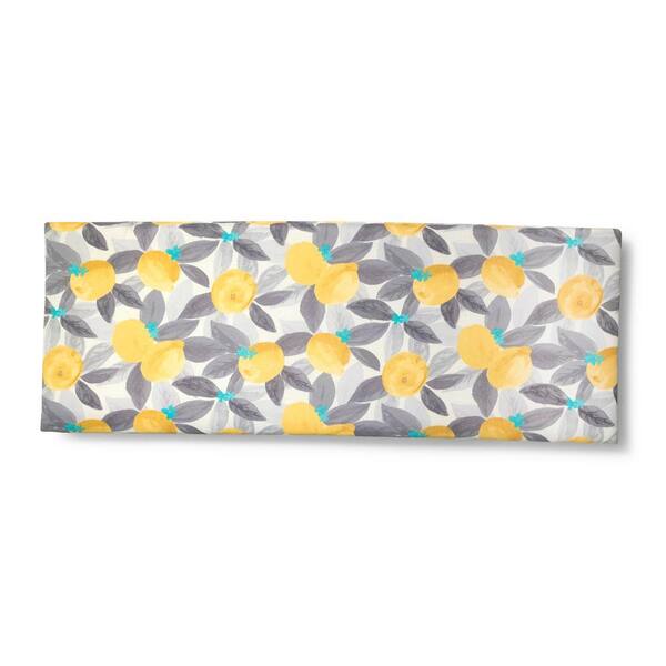 yellow bench cushion