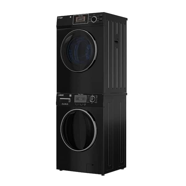 1.57 cu. ft. COMPACT STACKABLE Laundry Center EW 822 + Dryer ED 866 DL 3.1 cu. ft. 110-Volt in Black