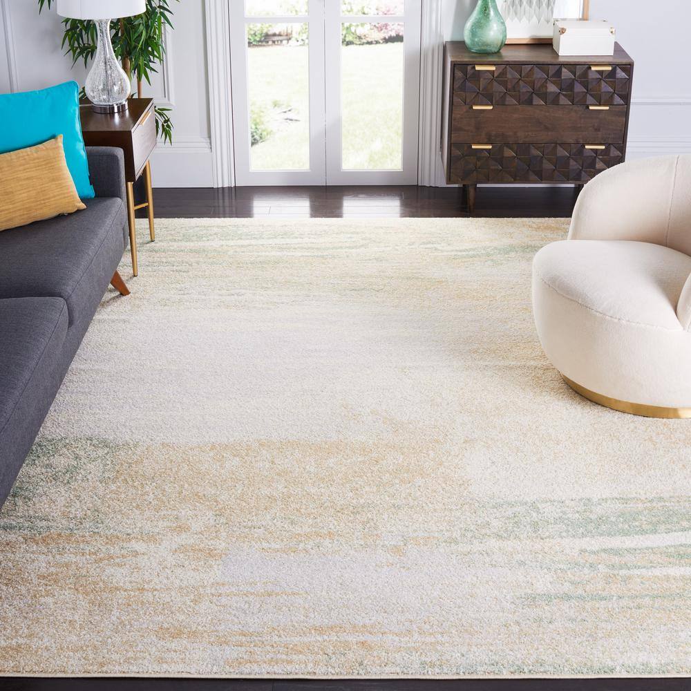 Adirondack 10 X 14 Ivory/Gold Abstract Area Rug price history on PriceWatchPro
