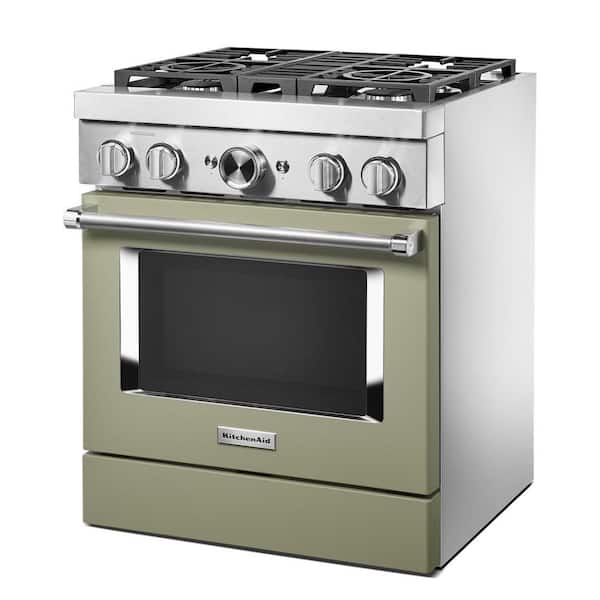 KitchenAid Dual Fuel Range (KFDC500JAV) - Avocado Cream KitchenAid Dual Fuel Range (KFDC500JAV) - Avocado Cream