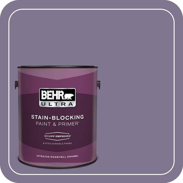 BEHR ULTRA 1 gal. #650F-5 Purple Statice Extra Durable Eggshell Enamel Interior Paint & Primer