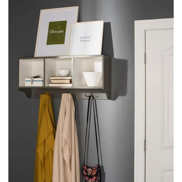 SAFAVIEH Alice Ash Gray Wall Mounted Coat Rack